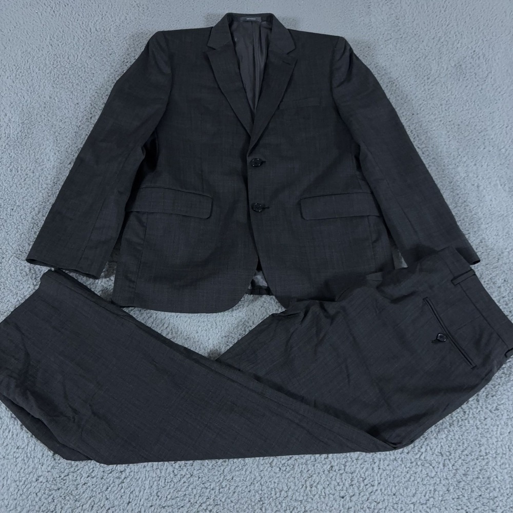 Joseph Abboud 2-Piece Suit Mens 40R Pants 36x30 Gray Joe Slacks Trousers Jacket